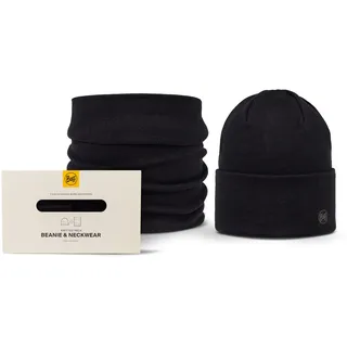 BUFF Product Bundle Niels Mütze und Schlauchschal Schwarz Unisex Erwachsene One Size