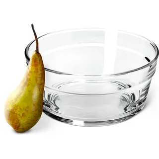 KADAX Salatschüssel, Servierschale aus Glas, Spülmaschinenfeste Snackschale, hochqualitative Obstschale, Transparente Dessertschale, Glasschale (⌀17cm, 2, stück)