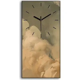 Wandbild Leinwand Bilder Wanduhr 30x60 Kunst Junge fliegt mit Jetpack Rakete - schwarze Hände