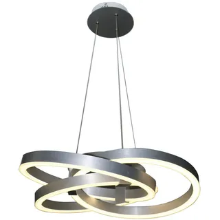 Näve Led-Hängeleuchte , Alufarben , Metall, Kunststoff , 150 cm , Farbtemperaturwechsler , Lampen & Leuchten, Leuchtenserien