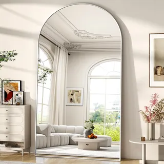 BEAUTYPEAK Extra Großer Ganzkörperspiegel 218x102 cm, Bogen Standspiegel