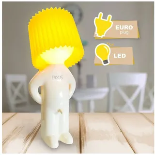 EAXUS Witzige LED Nachttischlampe Weiß