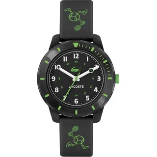 Lacoste Mini Tennis Analog Quarzuhr 2030061 Silikonarmband Schwarz