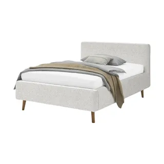 Meise Möbel Polsterbett Mattis 140 x 200 cm Stoff Grau