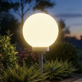 LED Solar Leuchtkugel - 30 cm / warmweiß - Solarleuchte Garten Lampe Solar Kugel