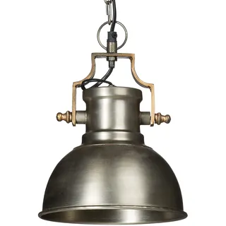 Relaxdays Hängeleuchte Industrie matt klein HBT ca. 130 x 21 x 21cm Hängelampe mit glockenförmigen Lampenschirm im Industriestil Pendelleuchte aus Metall E27 bis 40W, anthrazit