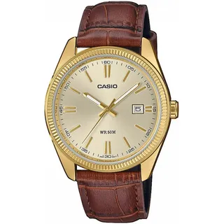 casio timeless collection Herrenuhr, - Goldfarben, Goldfarben