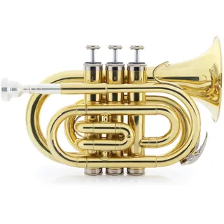 Classic Cantabile Brass TT-500 Bb-Taschentrompete Messing, Messing lackiert