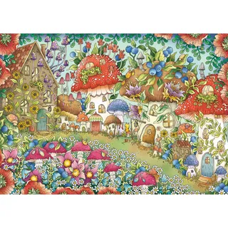 Ravensburger 12000571 - Niedliche Pilzhäuschen in der Blumenwiese