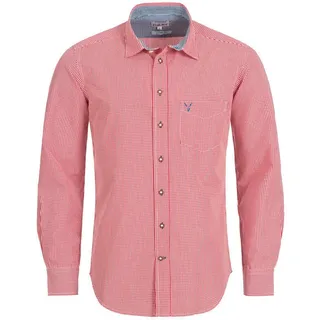 Nübler Trachtenhemd »Trachtenhemd Langarm Ralf«, rot