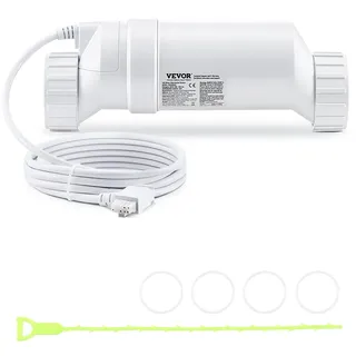 Vevor Salzwasser-Chlorinatorsystem, Pool Chlorinierungszelle passend für Hayward W3T-Cell-15 (T15), Poolzellen-Salzwassersystem für eingebaute Schwimmbecken bis zu 40.000 Gal, 4,6 m Stromleitung