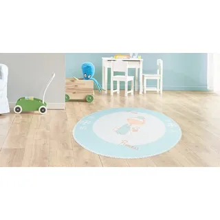 Arte Espina "Bambini 100", rund 5 mm Höhe Fantasievoll bedruckter Kinderteppich, angenehme Haptik,