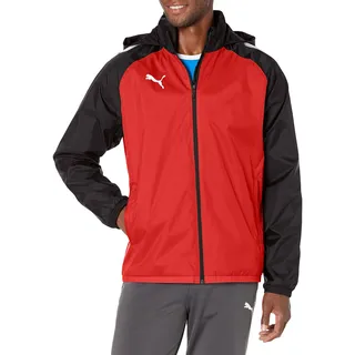 PUMA Herren All Weather Jacket TeamLIGA Allwetterjacke, Rot/Schwarz, L