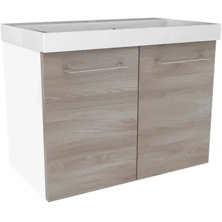Fackelmann Waschbeckenunterschrank »Lima«, Weiß matt 60 cm