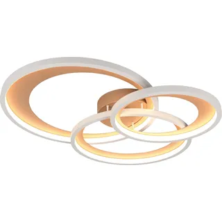 Trio LED Deckenleuchte Granada 36W grau coffee warmweiß - Braun