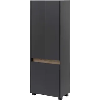 Schildmeyer Cosmo Hochschrank 57 x 164,5 x 33 cm Anthrazit Holz