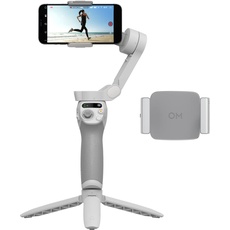 DJI Mobile SE Smartphone-Gimbal, 3-Achsen-Stabilisierung, handlich und faltbar, Android- und iPhone-Gimbal mit ShotGuides, mit ActiveTrack 5.0, Vlog-Stabilisator & OM Handyklemme