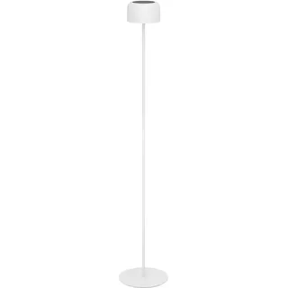 EGLO Stehlampe "ROCCANOVA-L Stehlampe - Stahl - SOLAR-LED - 2,8W - IP44", weiß, 1, Ø 13,5cm H: 120cm, 1 Stk., Leuchten, Standleuchte, Leselampe, Wohzimmer, Schlafzimmer, H120 x Ø13,5 cm, Stehlampe