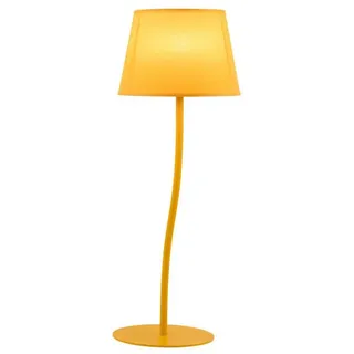 Licht-Erlebnisse Kinderzimmerleuchte Tischlampe Stoff E27 37 cm Gelb PARKER