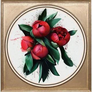 queence Acrylglasbild »Rote Blüte« Blumen   Blumenbilder   Gemälde   Kunst   Pflanzen   Pflanzenbilder Fine Art-Print in Galeriequalität, bunt