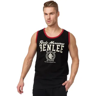 BENLEE Rocky Marciano Herren Men Jersey Singlet Pittsfield, Schwarz, L, 190108