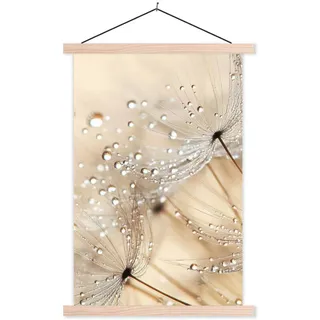 MuchoWow Poster Löwenzahn - Abstrakt - Natur - Beige 60x90 cm , Braun , Textil , Rechteckig , 60x90x0.15 cm , Bilder & Rahmen, Bilder, Sonstige Wandbilder