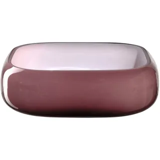 LEONARDO Schale 23x23« Bordeaux Milano dunkelrot aus Glas, rot