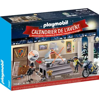 Playmobil Adventskalender Polizei Museumsdiebstahl 2021 71347 Bunt
