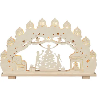 SAICO Original LED Schwibbogen »3D-Lichterbogen, Weihnachtsbaum« Premium LED-Beleuchtung, warmweiß, BxHxT: 66x40x6 cm