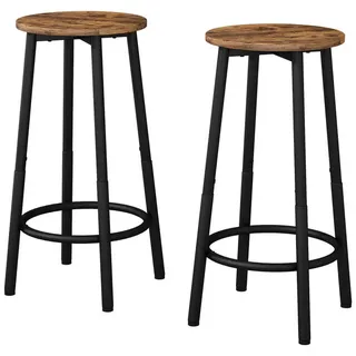 Vicco Barhocker Edmonton Eiche rustikal 31.5 x 64 cm 2 Teile, Model 49415 - Braun