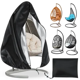 Hängesessel Abdeckung, Hängesessel Schutzhülle, Swing Egg Chair Cover, Abdeckung für Hängesessel Outdoor, Hängestuhl, Hängekorb, Hängeschaukel, Schwingsessel, Hängesessel Gestell 210D Oxford Stoff