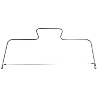 Zenker Tortenbodenschneider 34 cm PATISSERIE, höhenverstellbare Schneidehilfe, Tortenbodenteiler aus Edelstahl (Farbe: Silber), Menge: 1 Stück, 34 x 15 x 0,6 cm