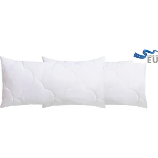 Microfaserkissen OTTO HOME "Mondschein, Kopfkissen 1-tlg. oder 2-tlg. 40x80 oder 80x80 cm", weiß, B:40cm L:80cm, Bezug: 100% Polyester. Füllung: 100% Polyester, Kopfkissen, Microfaserkissen, Kissen, allergiker geeignet (für Hausstauballergiker)