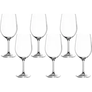 Leonardo Ciao+ Rotwein-Gläser 6er Set, Rotwein-Kelche mit gezogenem Stiel, spülmaschinenfeste Wein-Gläser, Höhe 22,5 cm, 610 ml, 061449