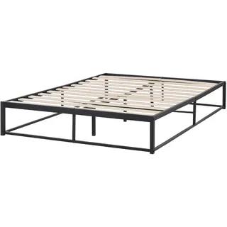Beliani Viry 140 x 200 cm Schwarz