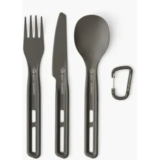 Sea to Summit Frontier UL Cutlery Set - Fork, Spoon & Knife aluminium hard anodised grey [3 Piece]