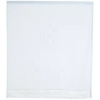 Home fashion Alegra Scheibengardine 90 x 100 cm weiß