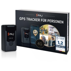 PAJ GPS Tracker - Easy Finder 4G - GPS-Tracker für Senioren, Demenz - Ortungsgerät mit SOS-Notrufknopf - GPS Tracker Kinder - bis zu 14 Tage Akkulaufzeit (im Standby-Modus) - Mini GPS Tracker