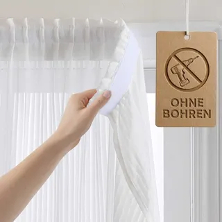 Jilron Vertikal-Jalousie Gardinen - Ohne Bohren Mit Klettverschluss, Für Blickdicht Sichtschutz, Lichtfilternd, Fensterdekoration Wohnzimmer Schlafzimmer Küche(Weiß-H182 x B69 cm) 1er-Pack