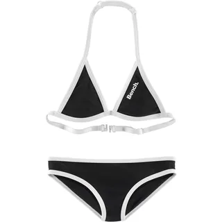 BENCH Triangel-Bikini Damen Schwarz/Weiß 122/128