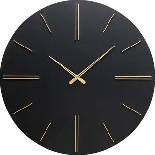 Kare Wanduhr Luca Schwarz 70cm