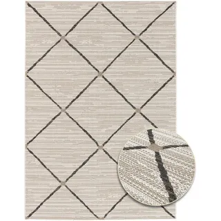 Primaflor In- und Outdoorteppich PARADISE - Rhombus - 160x230cm - Vintage Muster Außenteppich ideal als Terrassenteppich & Balkonteppich