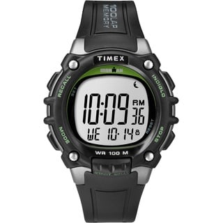 Timex Ironman Classic 44 mm Digitaluhr für Herren, schwarzes Kunstharz-Armband, TW5M03400