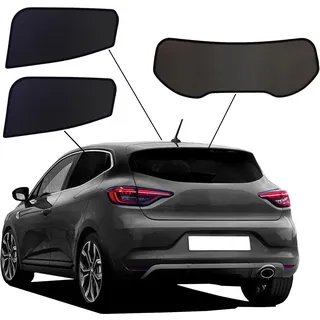 SunClip Premium SunClip Auto Sicht- & Sonnenschutz kompatibel mit Renault Clio 5 V 2019- INKL Tasche