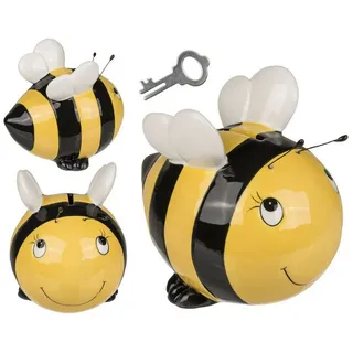 Out of the Blue Spardose Biene mit Schloss 15x13cm