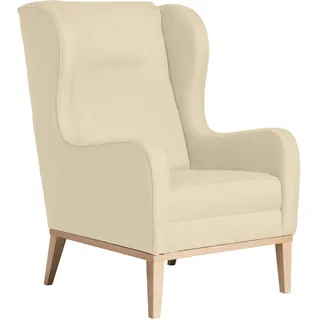 Max Winzer Ohrensessel , Beige , Holz , Buche , 66x104x78 cm , Goldenes M, Made in Europe , Wohnzimmer, Sessel, Ohrensessel