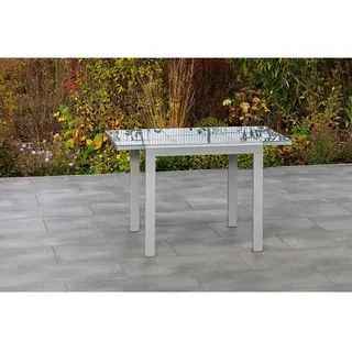 Merxx Ausziehtisch 120 x 70 x 75,5 cm silber
