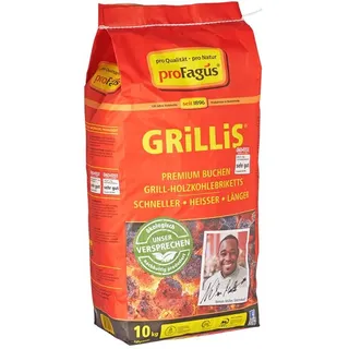 profagus® Grillbrikett 10 kg Buchenholz