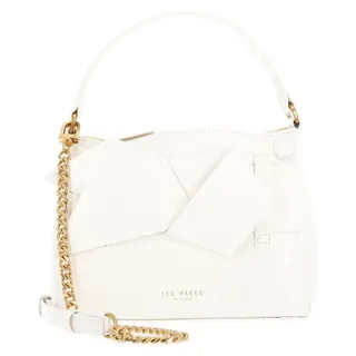 Ted Baker Handtasche Umhängetasche Ssansa Knot Bow Mini Top Handle Bag Ivory creme - Weiß