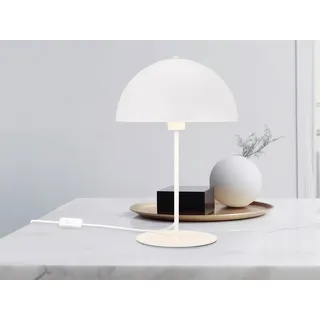 Große LED Tischleuchte Höhe 45cm Pilzlampe Weiß für Wohnzimmer & Schlafzimmer - Weiß